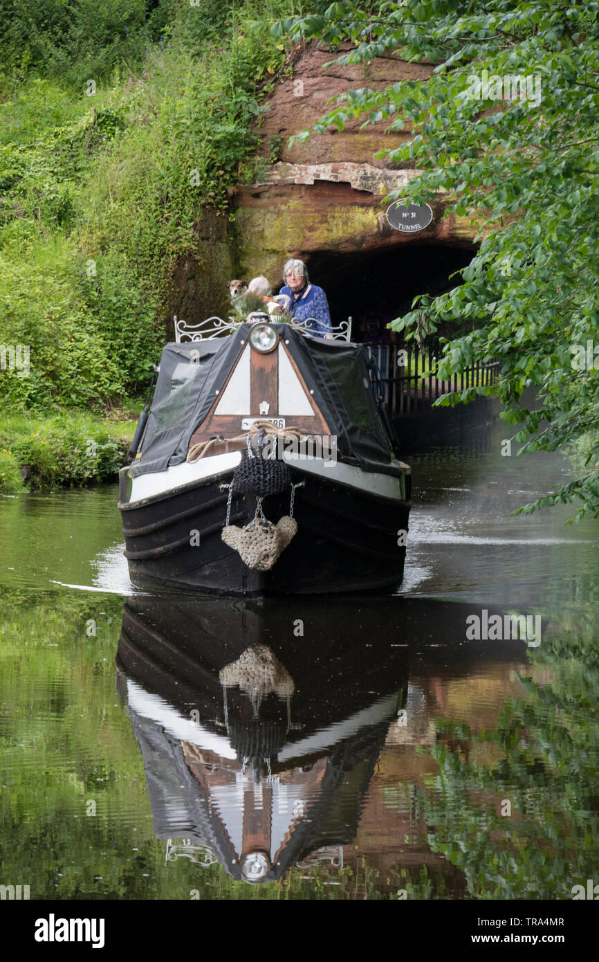 Staffordshire Worcestershire et Canal à Storton Junction nr Kinver, Staffordshire, England, UK Banque D'Images