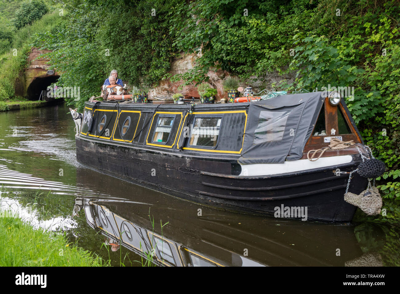 Staffordshire Worcestershire et Canal à Storton Junction nr Kinver, Staffordshire, England, UK Banque D'Images