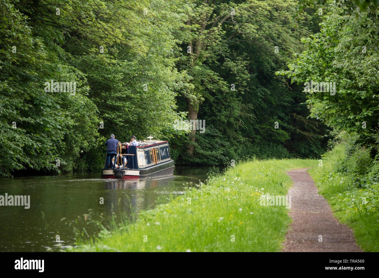 Staffordshire Worcestershire et Canal à Storton Junction nr Kinver, Staffordshire, England, UK Banque D'Images