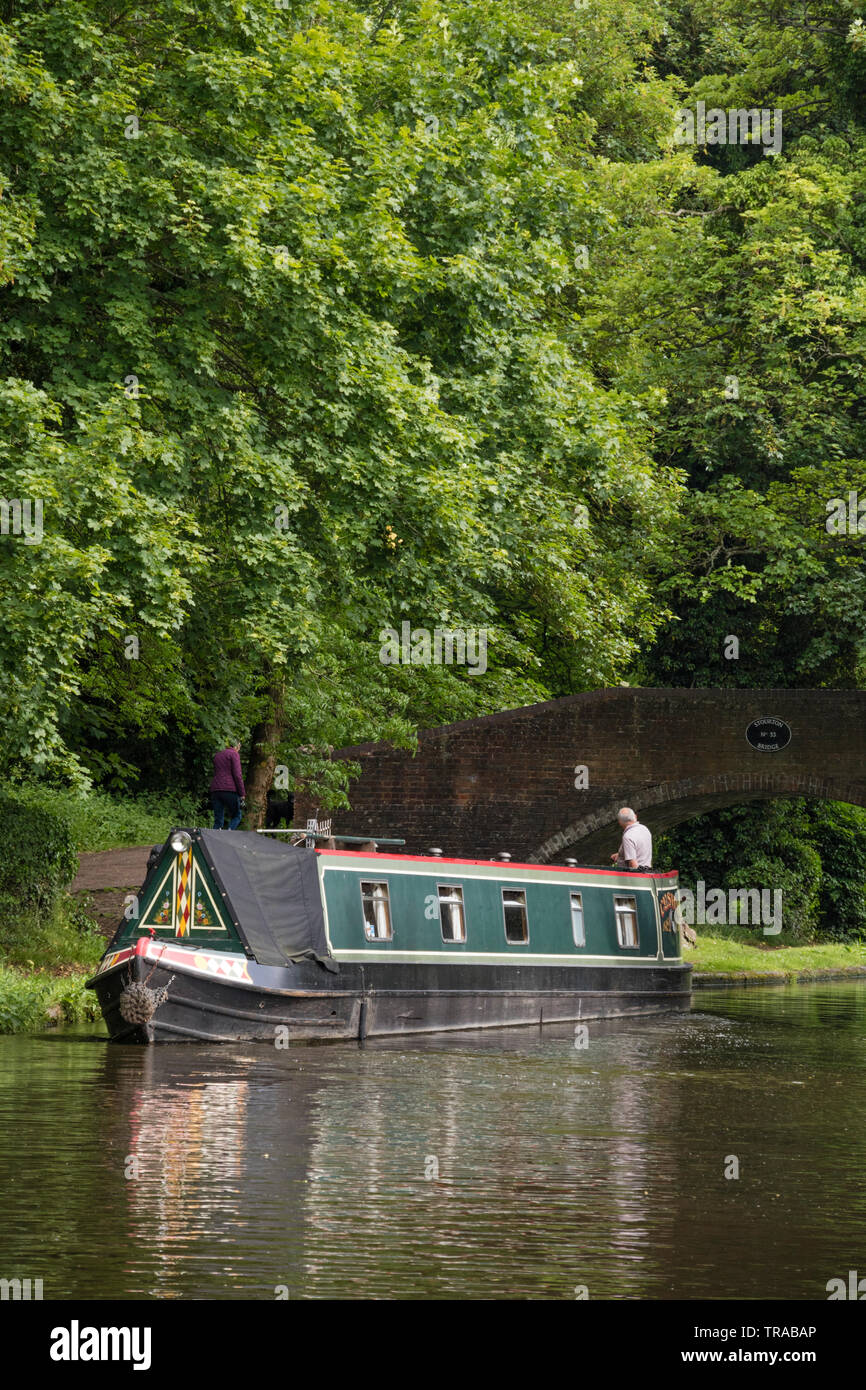 Staffordshire Worcestershire et au Canal de Jonction Stourton nr Kinver, Staffordshire, England, UK Banque D'Images
