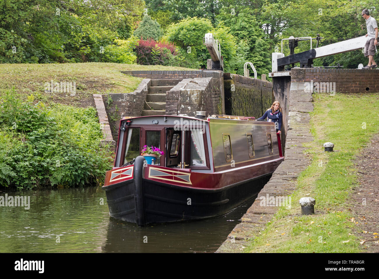 Staffordshire Worcestershire et au Canal de Jonction Stourton nr Kinver, Staffordshire, England, UK Banque D'Images