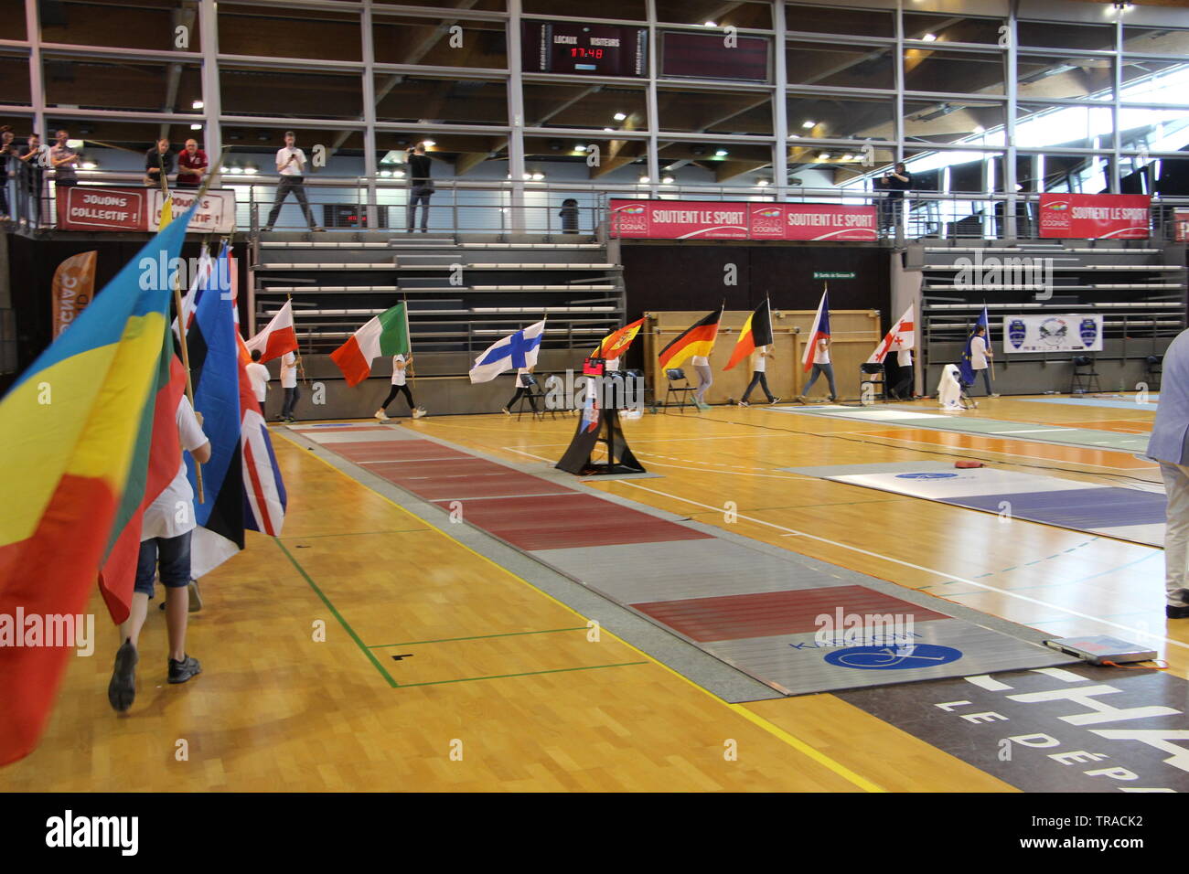 Championnat d'Europe d'escrime vétérans à Cognac (Charente) Banque D'Images