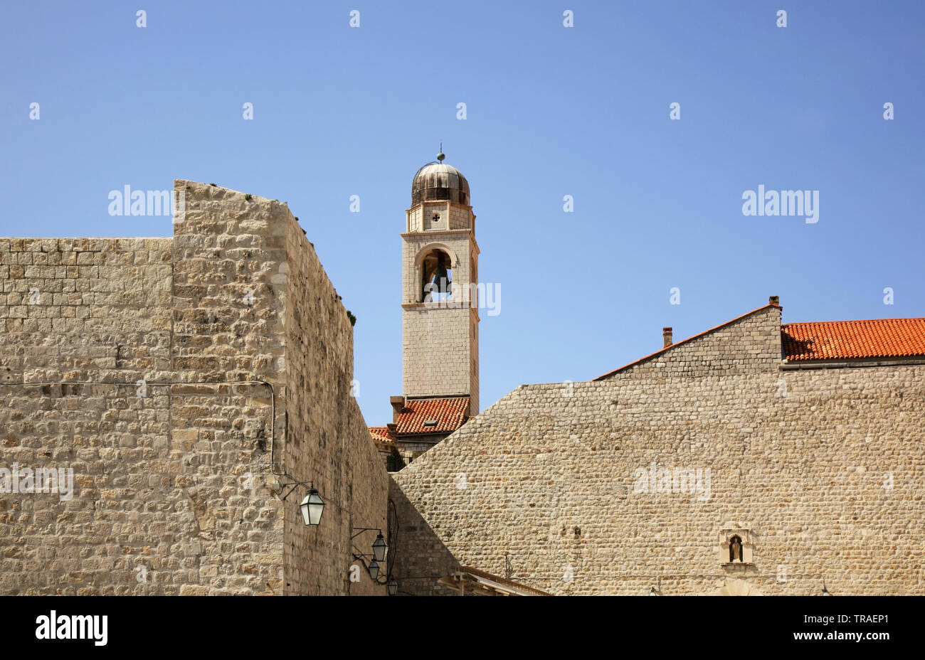 Clocher à Dubrovnik. La Croatie Banque D'Images