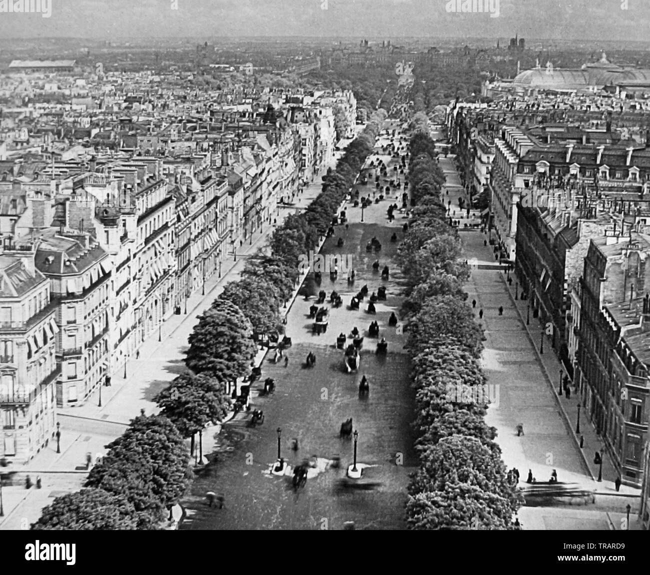 Avenue des Champs Elysées, Paris, France Banque D'Images