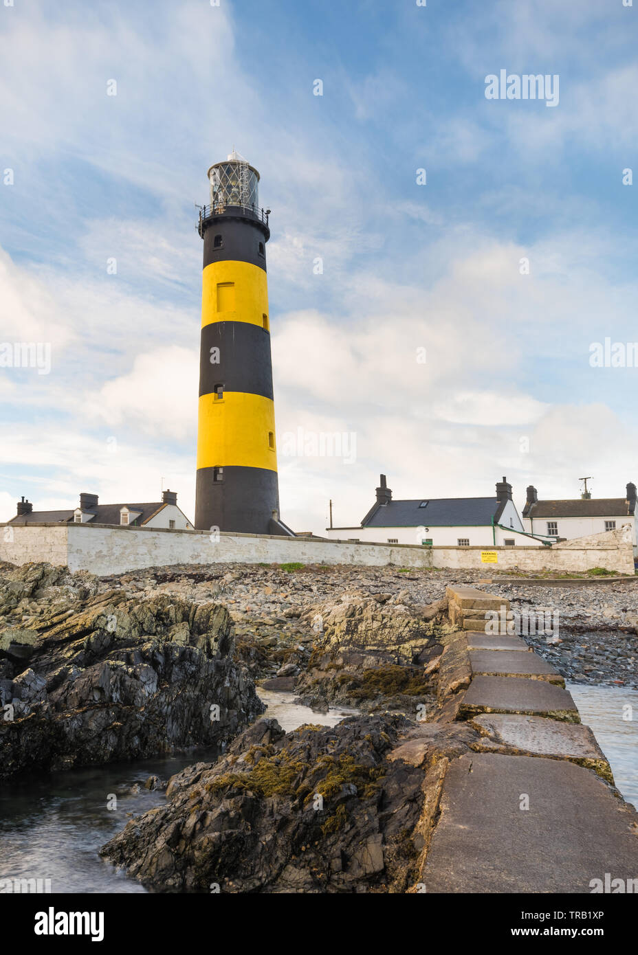 Saint John's Lighthouse, Killough, Downpatrick, comté de Down, Irlande du Nord. Banque D'Images