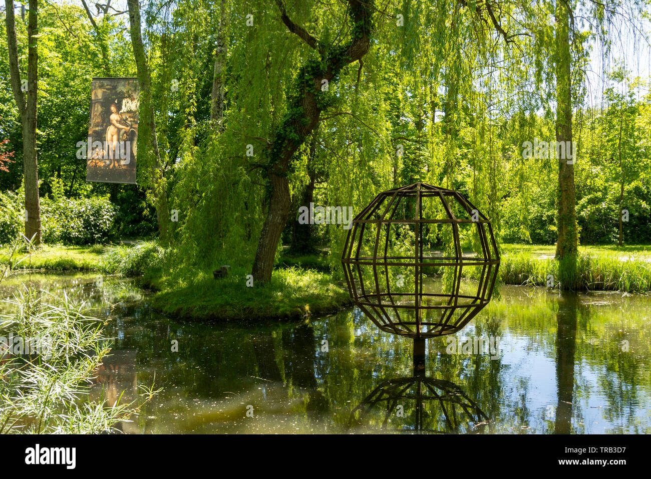 Parc Léonard de Vinci de Clos Lucé, amboise, Indre-et-Loire, Center-Val de Loire, France, Europe Banque D'Images