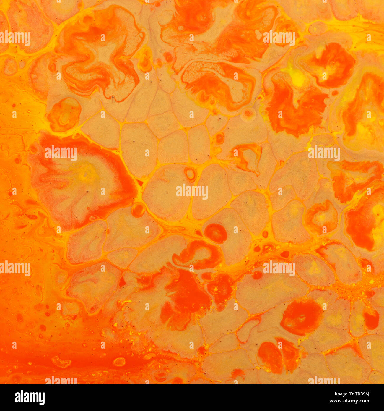 Photographie d'abstract background. effet marbré rouge et d'orange couleurs créatives Banque D'Images