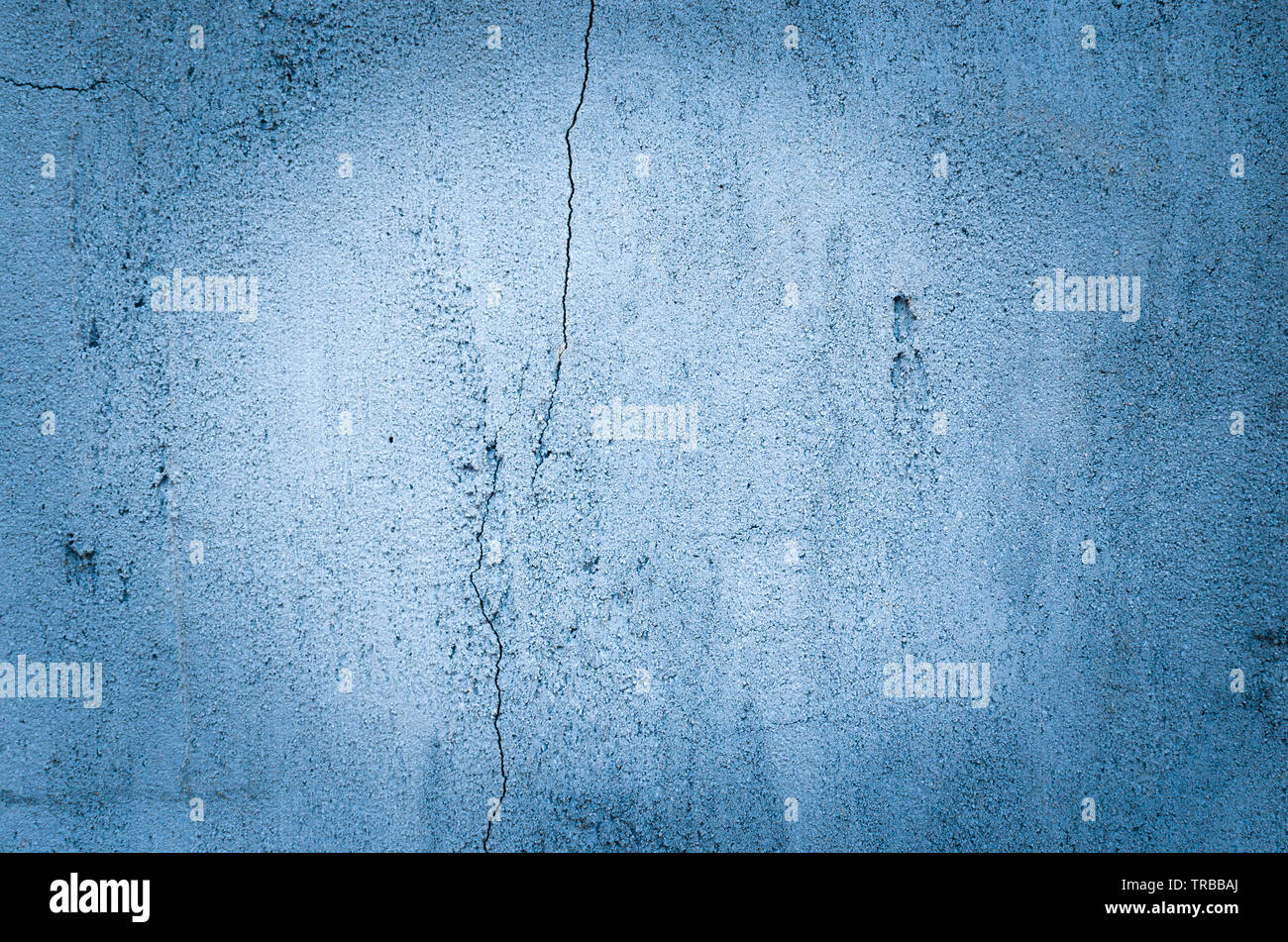 Fond bleu avec béton superposées avec désinvolture le vignetage. Banque D'Images