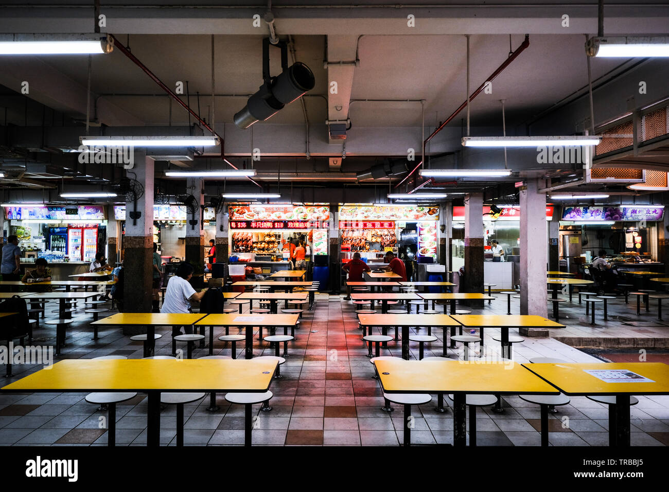 Hawker Centre à Singapour Banque D'Images