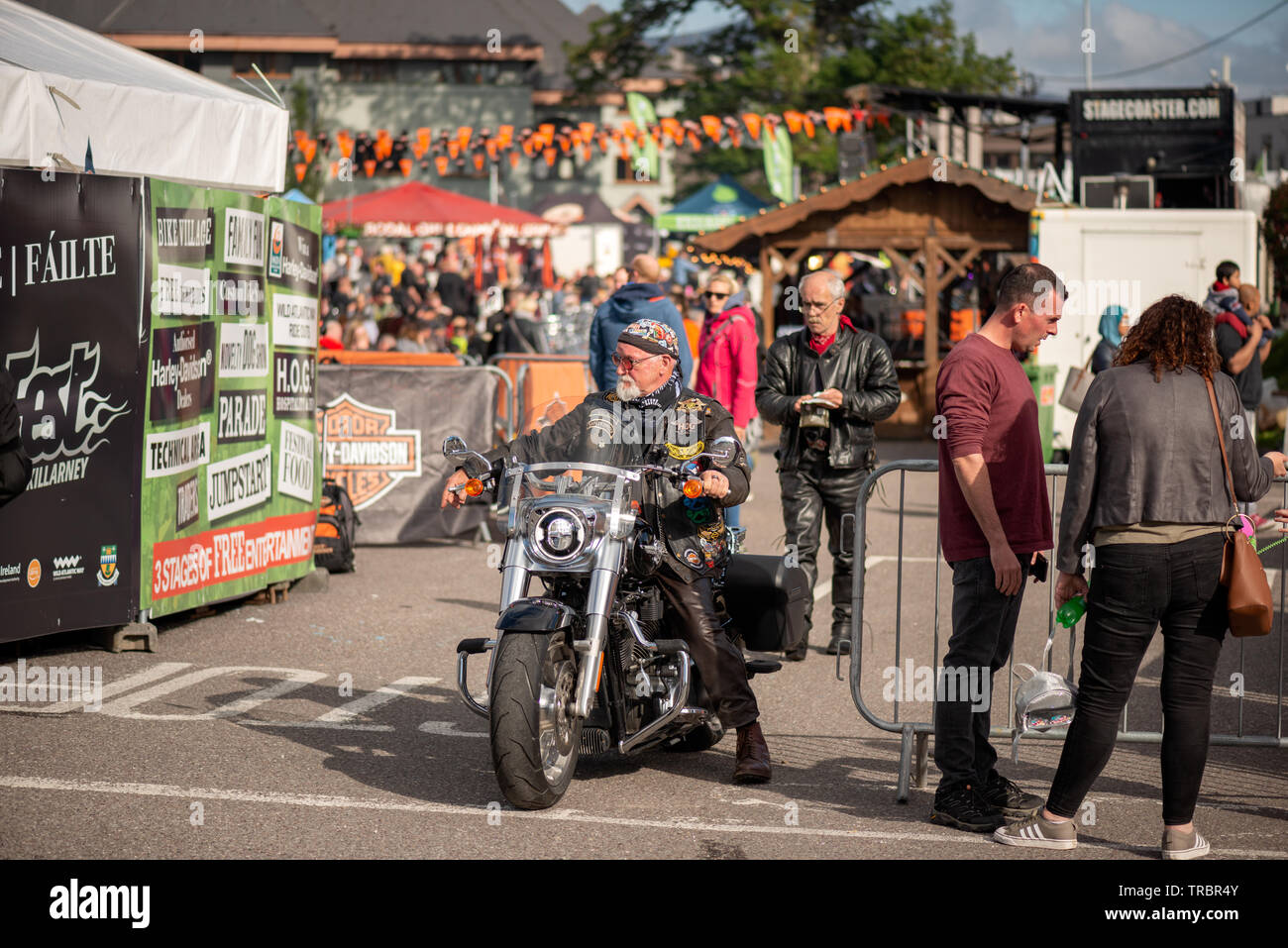 Harley Davidson International Bike Fest Killarney, comté de Kerry, Irlande à partir de 2019 Banque D'Images