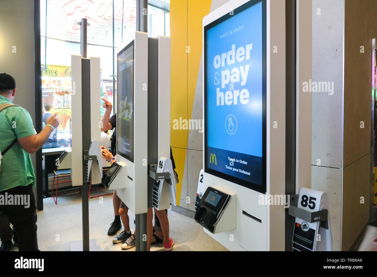 McDonald's Restaurant, Times Square, New York, USA Banque D'Images