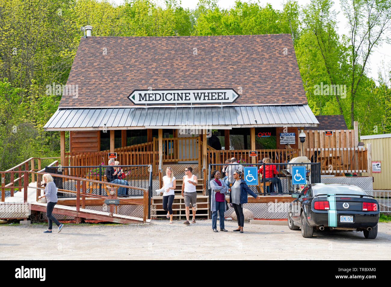 Roue de médecine, un dispensaire de cannabis THC, CBD à Alderville, Ontario, Canada Banque D'Images