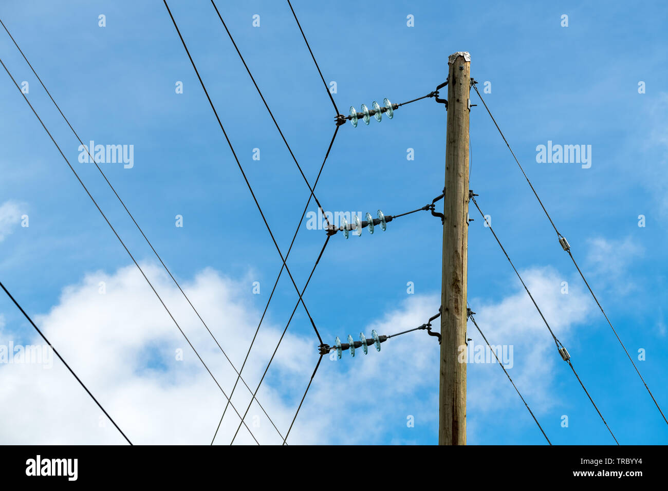 Electric - isolateurs avec Banque D'Images