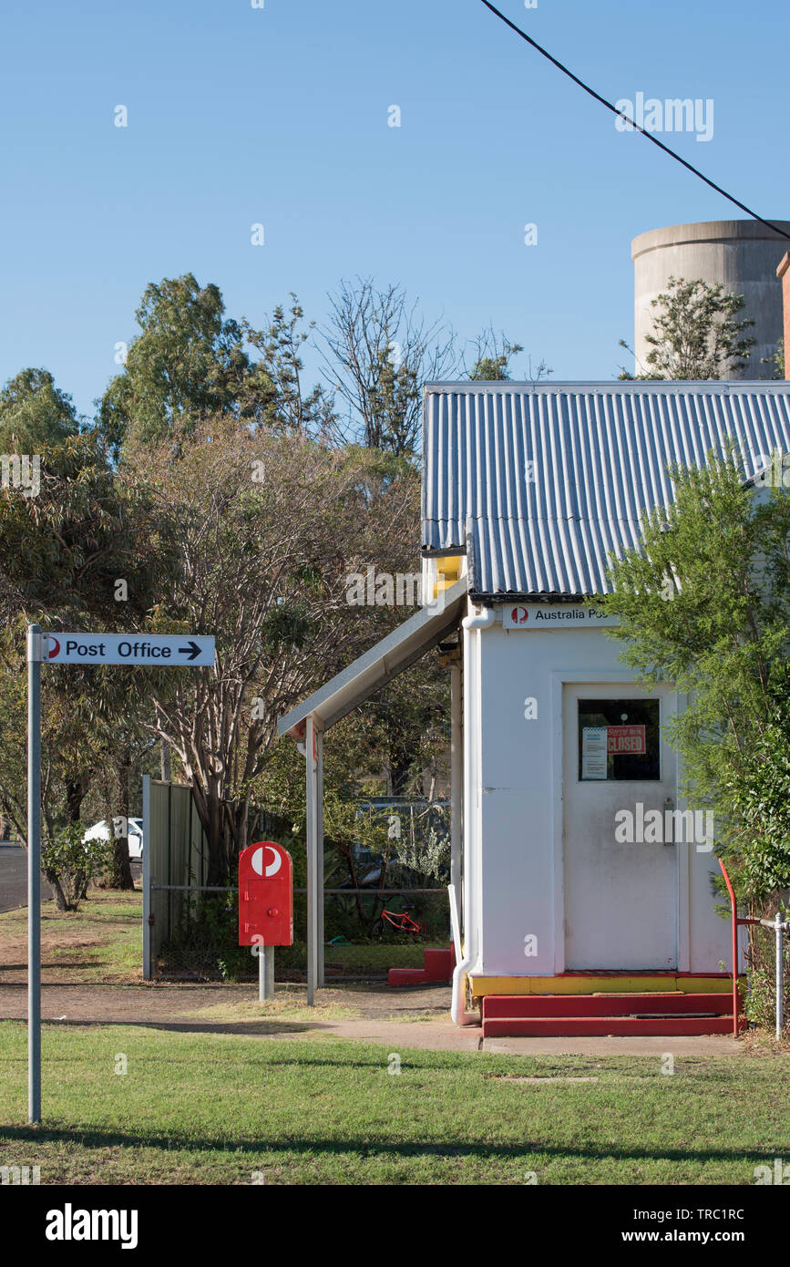Le bureau de poste de l'Australie dans la ville de Narrabri West dans le nord-ouest de la Nouvelle-Galles du Sud en Australie. Banque D'Images