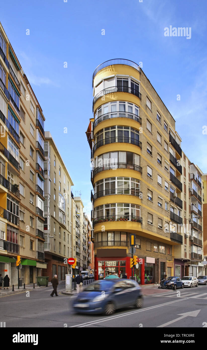 Street à Malaga. Espagne Banque D'Images