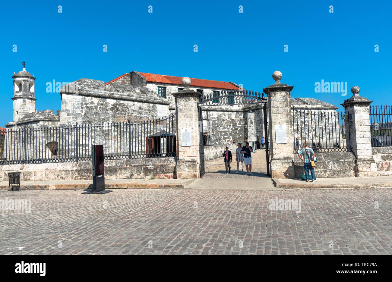 Castillo de la Real Fuerza un fort construit entre 1558 et 1577 sur la Plaza de Armas, dans la vieille ville ou la Habana Vieja, La Havane, Cuba, Caraïbes Banque D'Images
