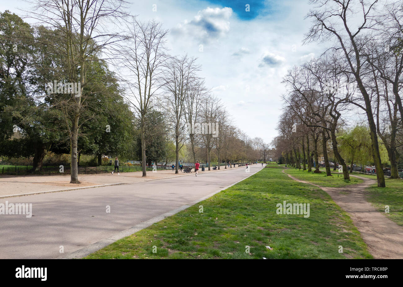 Vue sur le parc Victoria. Bethnal Green, E2. East London Park Banque D'Images