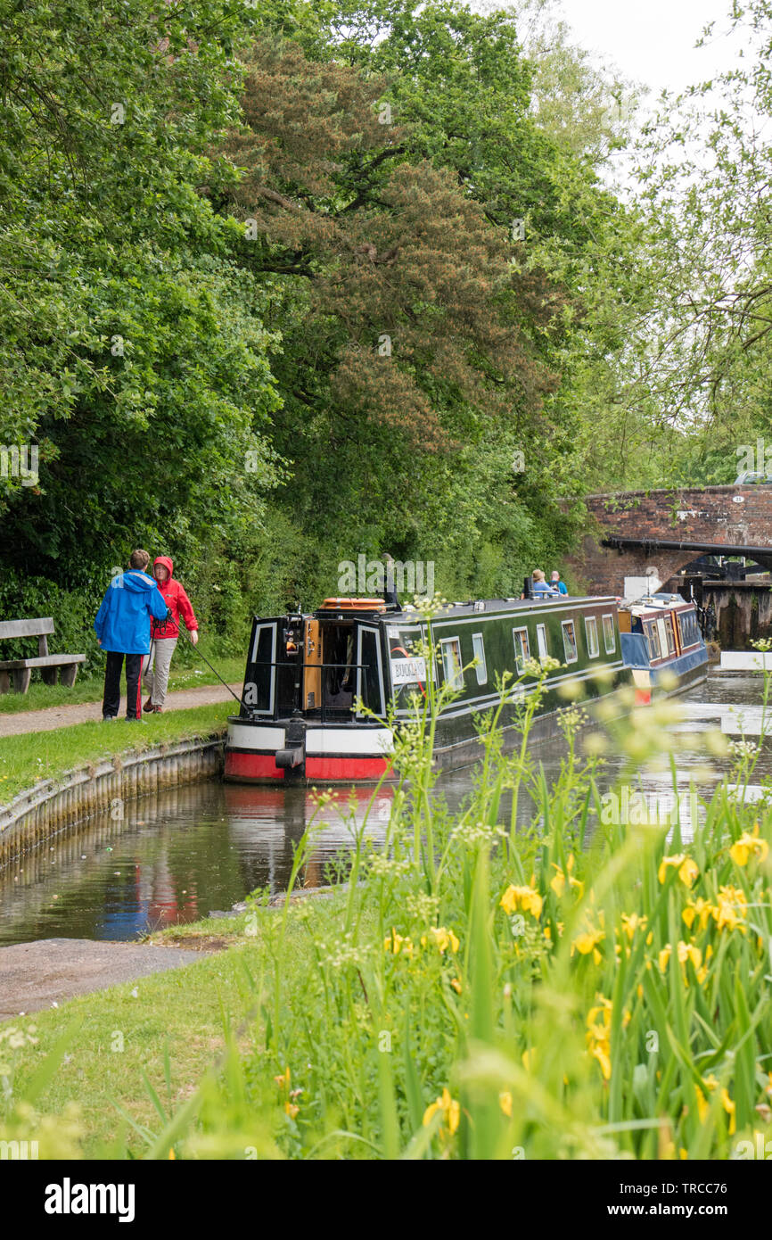 Stratford Upon Avon Canal à Lapworth, Warwickshire, England, UK Banque D'Images