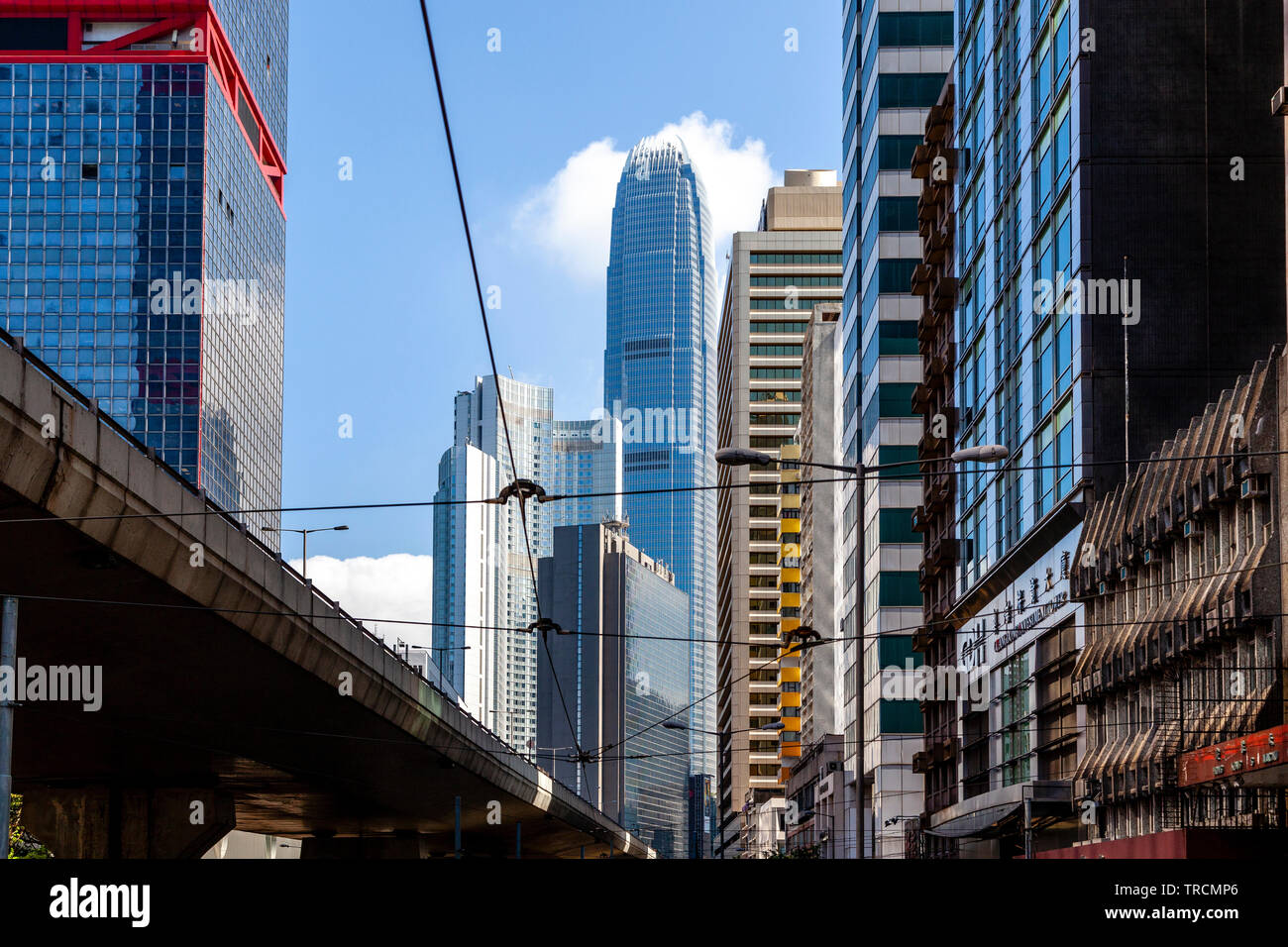 L'horizon de Hong Kong, Hong Kong, Chine Banque D'Images