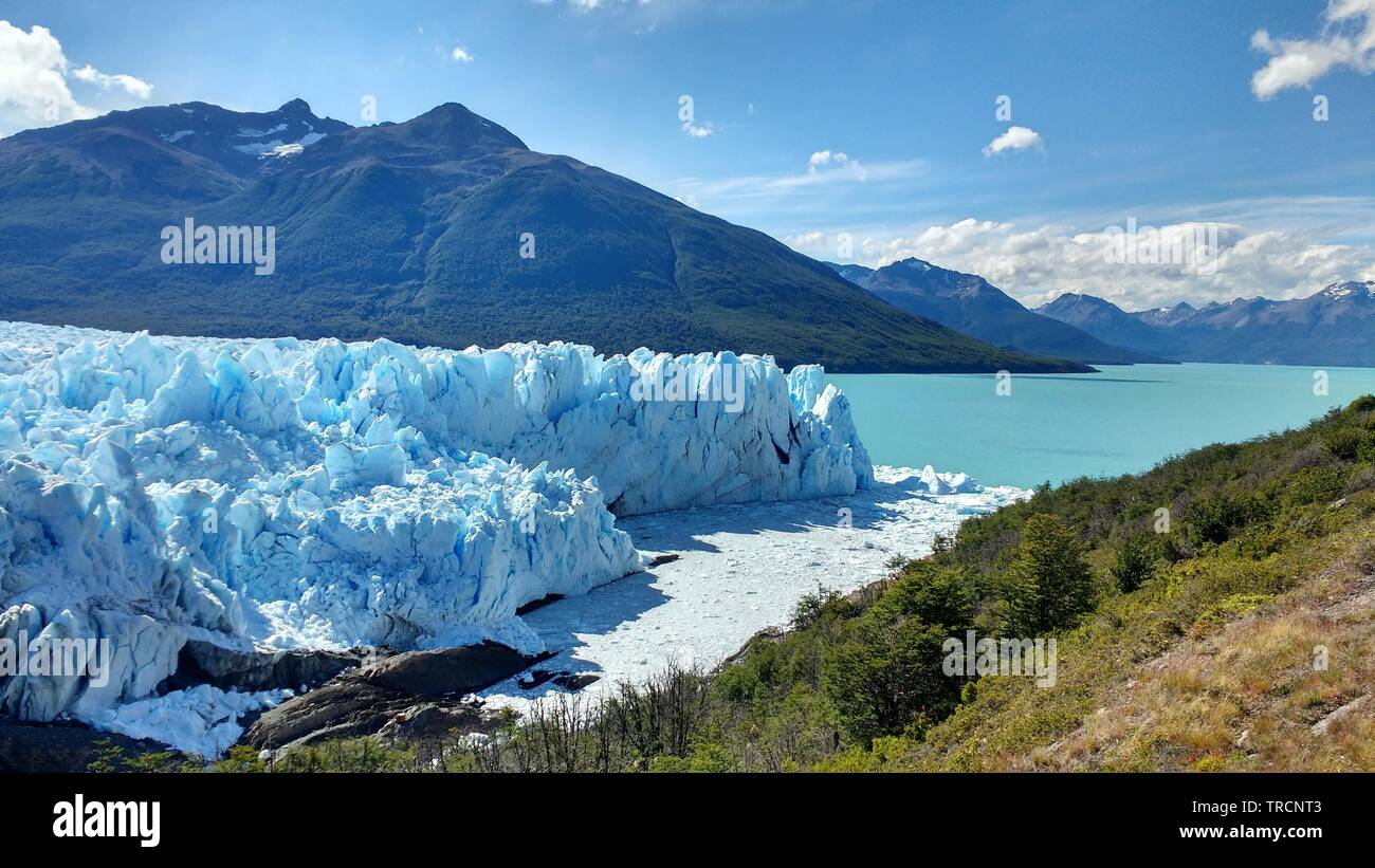 Le glacier Perito Moreno, Argentine Banque D'Images