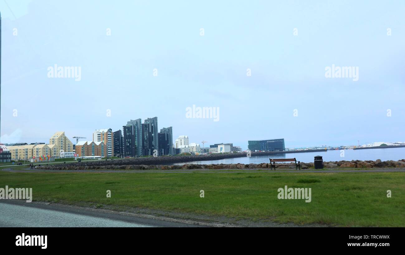 Green City Skyline Banque D'Images