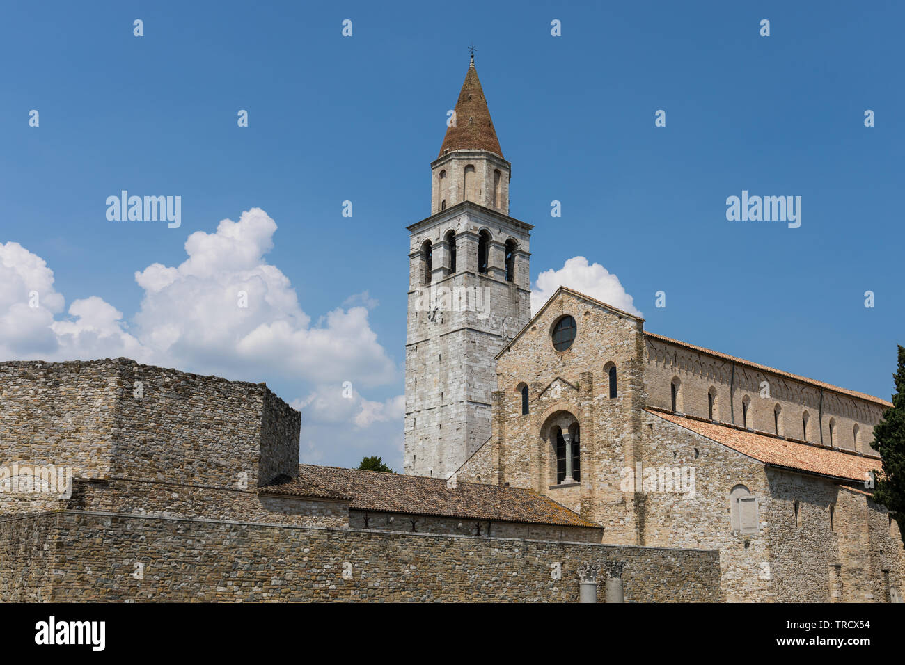 Basilica di Santa Maria Assunta, Aquileia, Friuli Venezia Giulia, Italie Banque D'Images