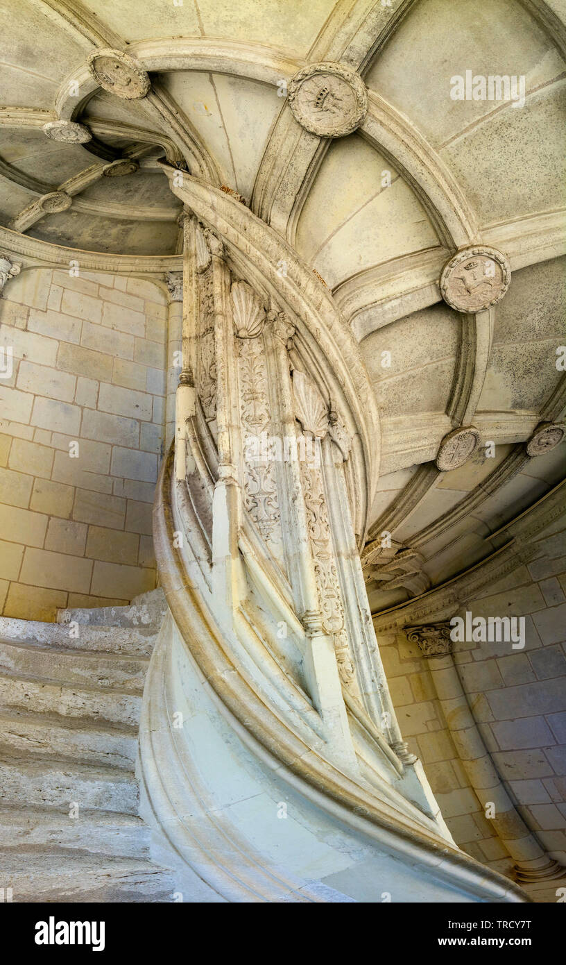 L&rsquo;aile François I er et l&rsquo;escalier en colimaçon de château de Blois