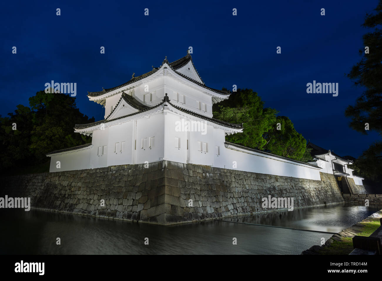 Château de Nijo (Nijo-jo), Kyoto, Japon. Construit en 1603 et achevé en 1626. Résidence du premier Shogun Tokugawa Ieyasu. (Site du patrimoine mondial de l'UNESCO) : Banque D'Images