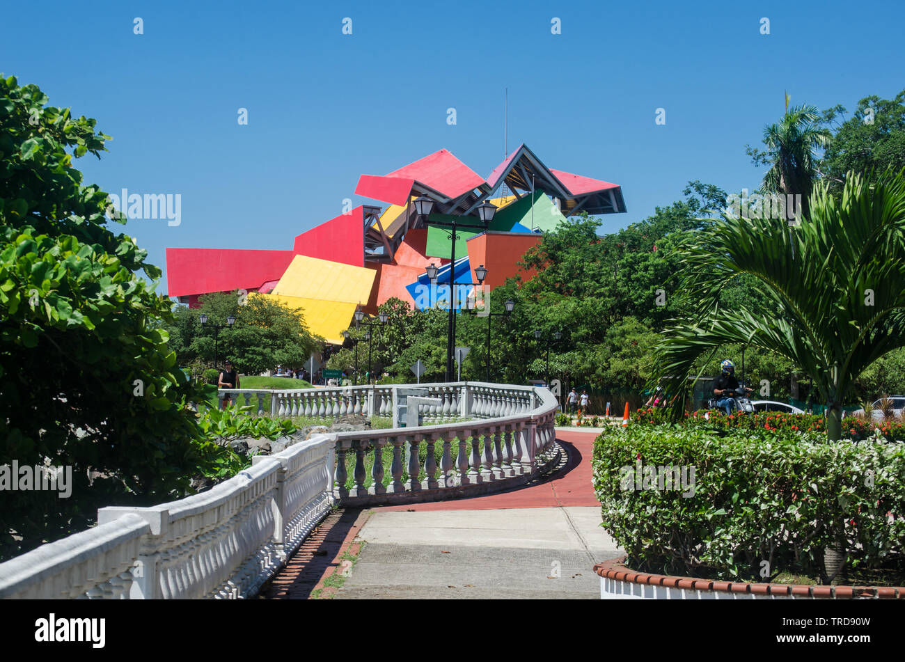 Le Musée de la biodiversité, conçu par le célèbre architecte Gehry Banque D'Images