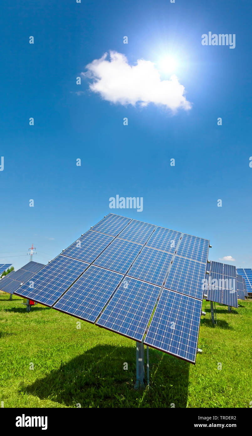 centrale solaire Banque D'Images