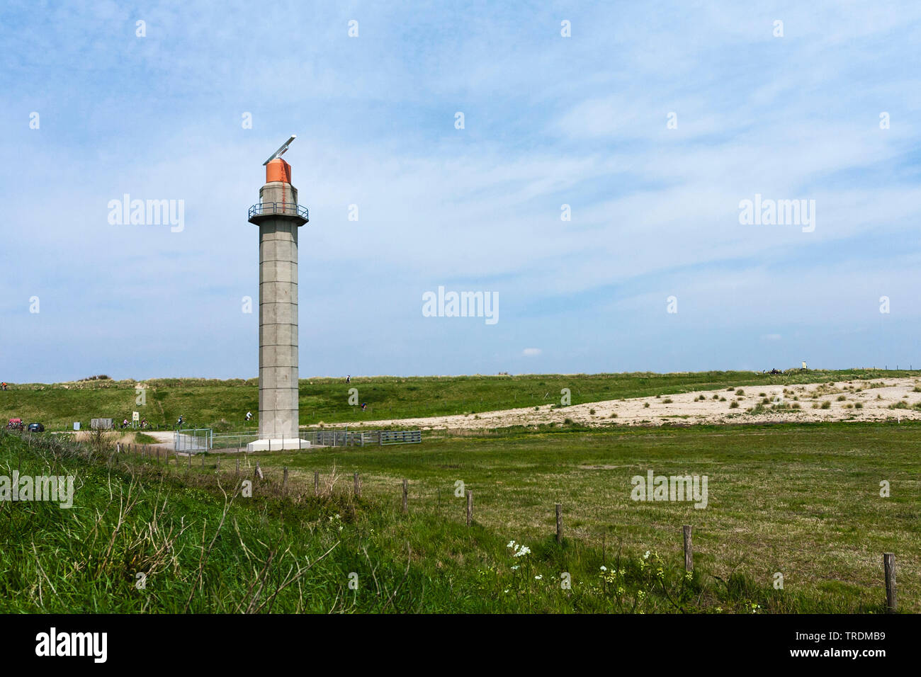Le radar à l'noyé Terre de Saeftinghe, Pays-Bas, Zeeland, Verdronken Land van Saeftinghe Banque D'Images
