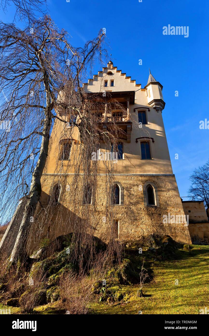 Château de Hohenschwangau, Château de Hohenschwangau, Bavière, Allemagne Banque D'Images
