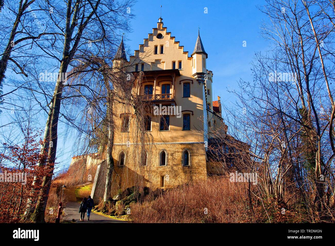 Château de Hohenschwangau, Château de Hohenschwangau, Bavière, Allemagne Banque D'Images