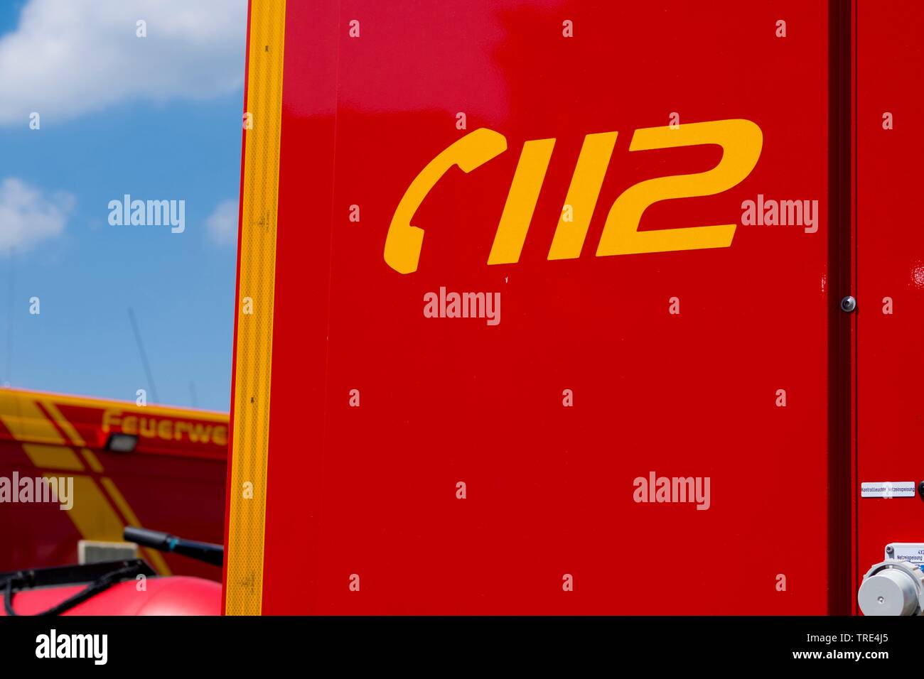 Appel d'urgence 112, Allemagne Banque D'Images