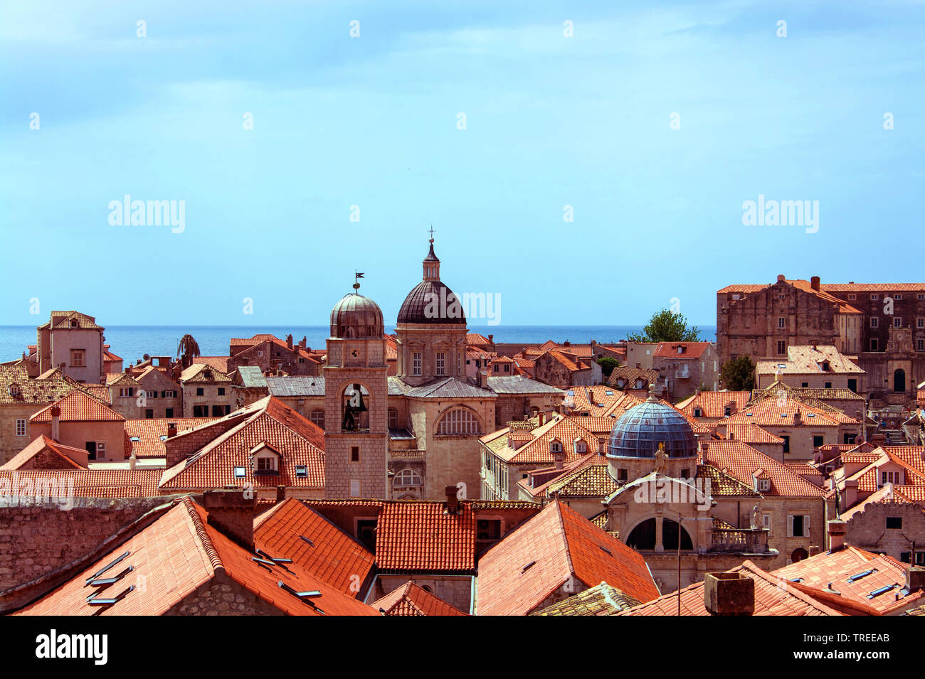 Vieille ville de Dubrovnik, Croatie, Dalmatien, Dubrovnik Banque D'Images