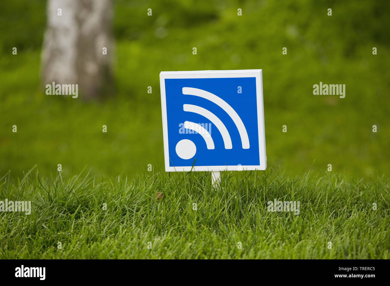 Réseau sans fil pour le transfert de données de l'extérieur, Wi - Fi Banque D'Images