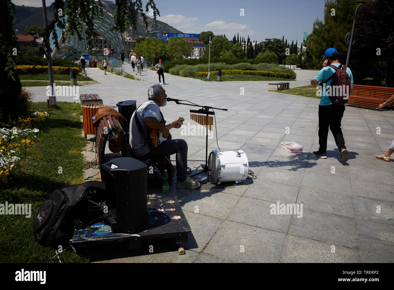 Un marché local. La Géorgie Banque D'Images
