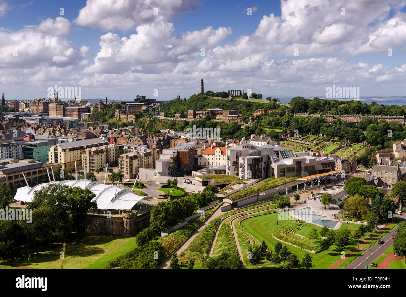 Le Parlement écossais et Holyrood Banque D'Images