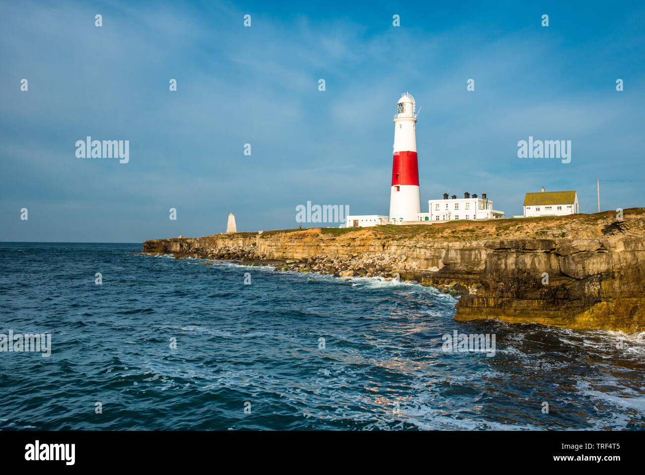 Le phare de Portland Bill sur l'Île de Portland près de Weymouth Dorset sur la côte jurassique. L'Angleterre. UK. Banque D'Images