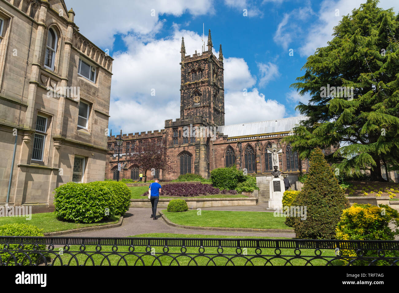 St Peter's Collegiate Church, Wolverhampton, Royaume-Uni Banque D'Images