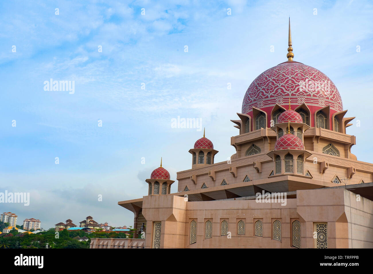 Mosquée Putra plus célèbre attraction touristique à Kuala Lumpur Malaisie / Putrajaya Masjid Putra Banque D'Images