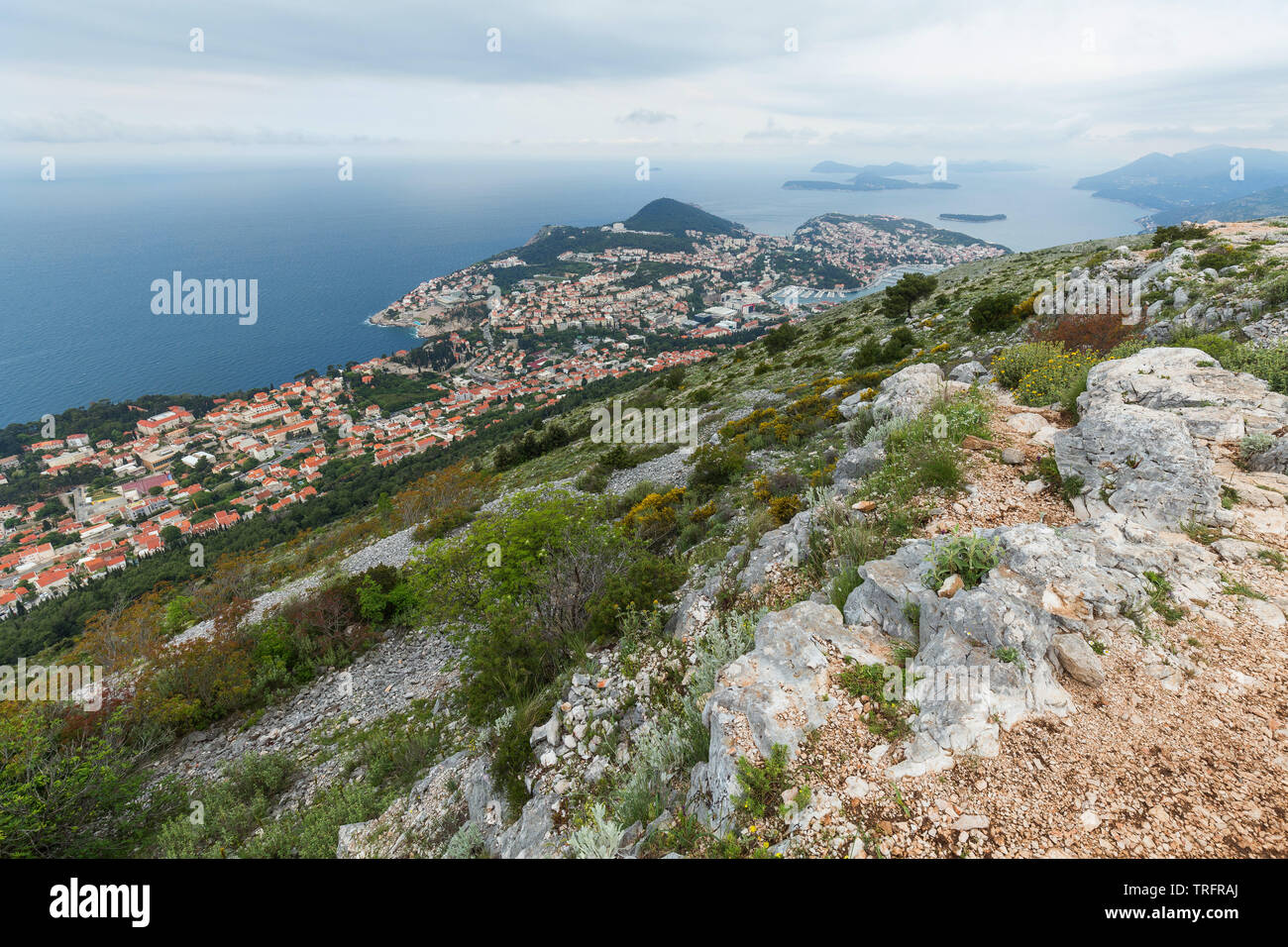 03 mai 2019, Dubrovnik, Croatie. Au-dessus de Dubrovnik. Banque D'Images
