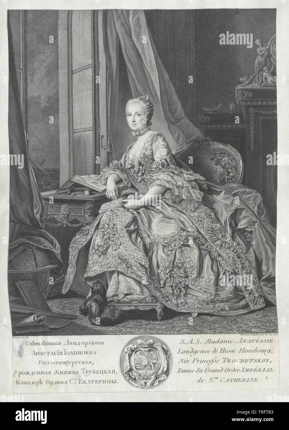 La princesse Anastasia Ivanovna Trubezkaya Additional-Rights Clearance-Info,--Not-Available Banque D'Images