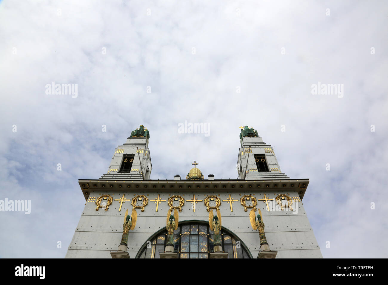 Steinhof église construite par Otto Wagner entre 1902 et 1907. Vienne. Autriche. Banque D'Images