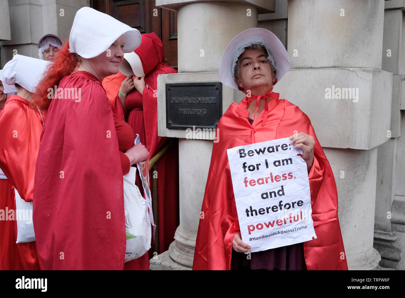 Anti-Trump protester à Londres Banque D'Images
