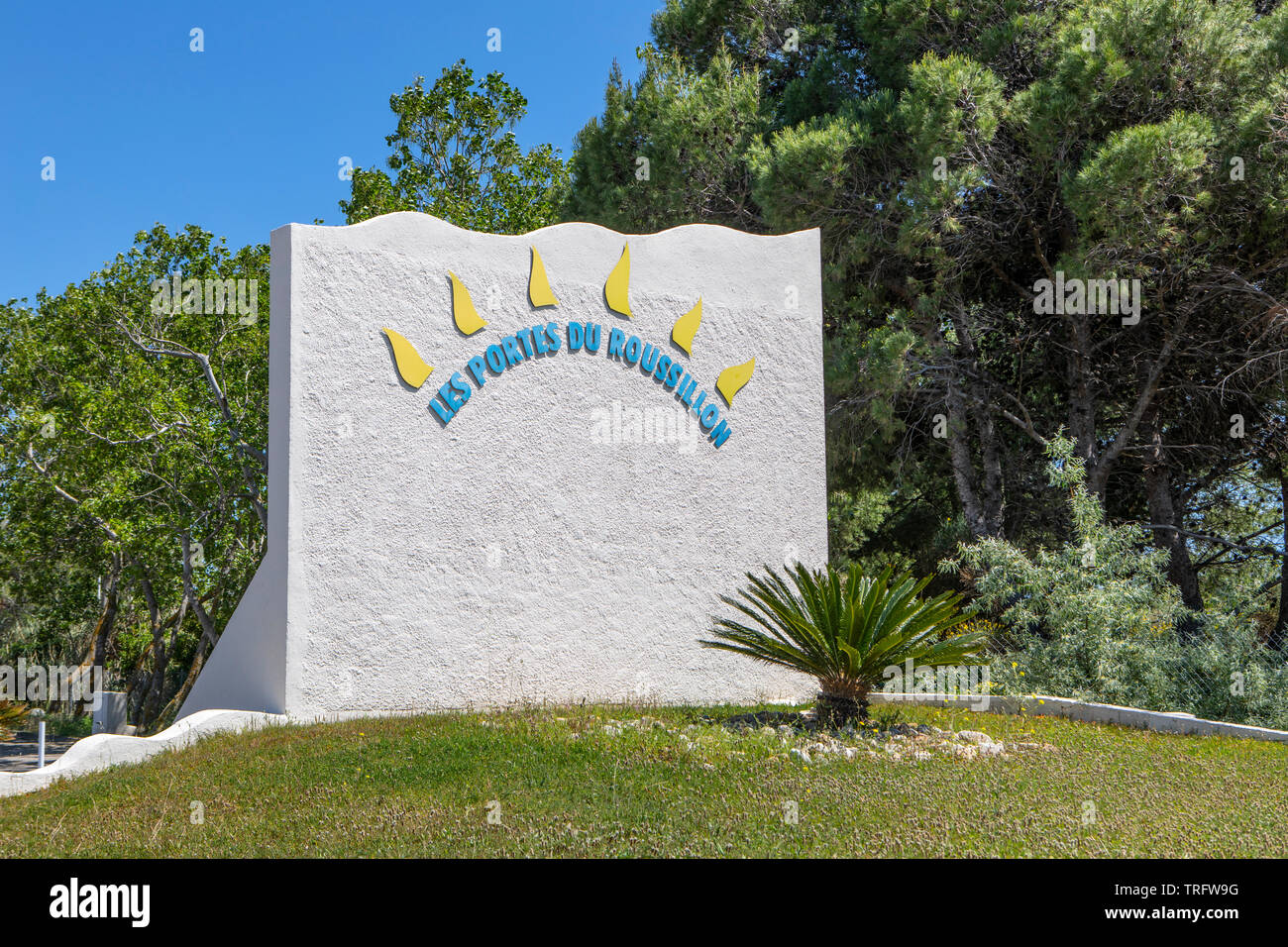 Les Portes du Roussillon, Le Barcarès, sud de la France. Banque D'Images