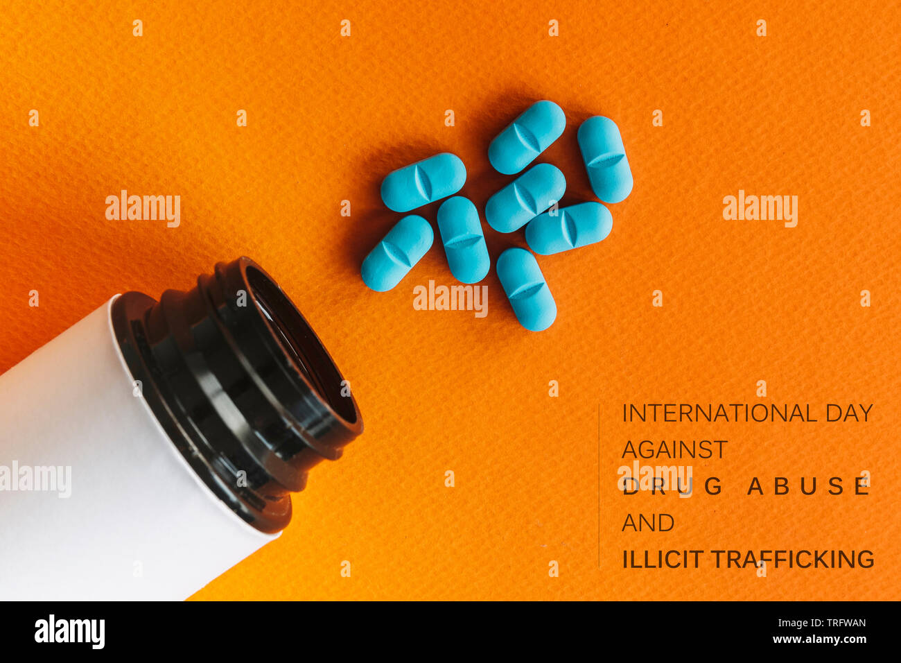 Journée internationale contre l'abus des drogues illicites Banque D'Images