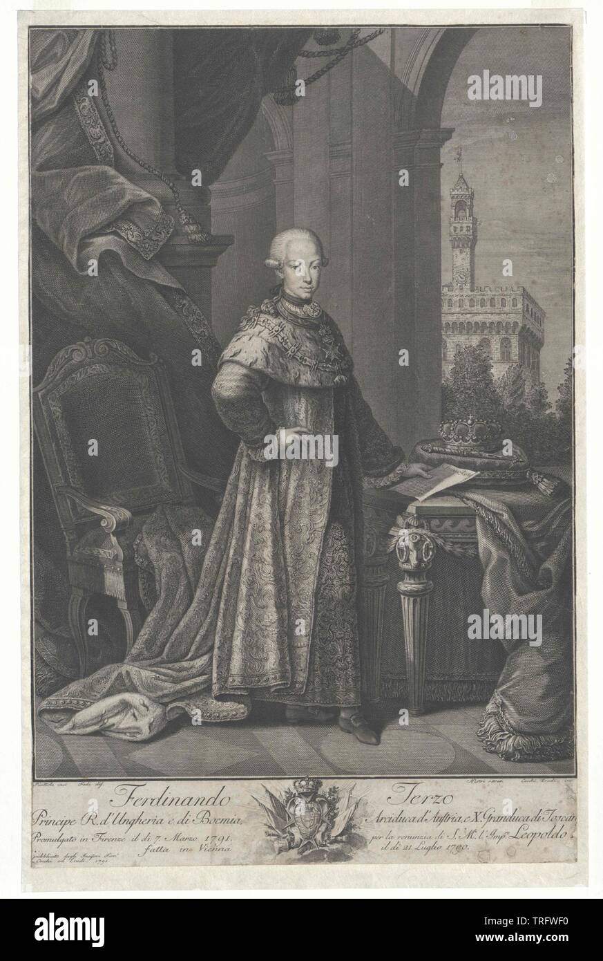 Ferdinand III, l'Archiduc d'Autriche, Grand-duc de Toscane,-Additional-Rights Clearance-Info-Not-Available Banque D'Images