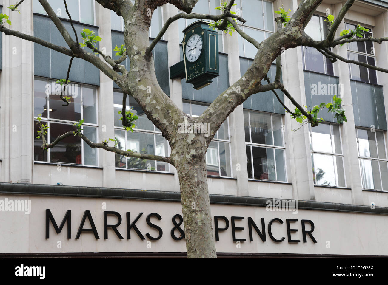 Marks and Spencers, le centre-ville de York. Banque D'Images