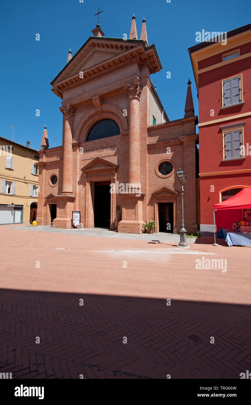 L'Italie, l'Emilie Romagne, Vignola, Parrocchiale Santi Nazario e Celso Martiri, Église Banque D'Images